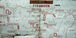 Oversiktskart over Pyramiden